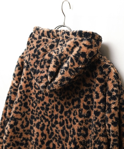 MUG パーカー 「RDS」レオパードBIGシルエットジップパーカー メンズ