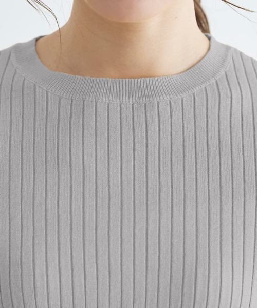 ROCHAS ロシャス ショートスリーブ ニット ウールシルク 40 イタリア製 ROCHAS ロシャス ショートスリーブ ニット ウールシルク 40