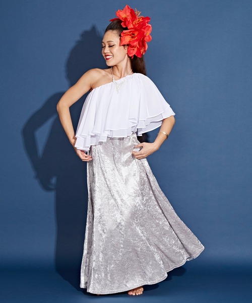 Maunaloa（マウナロア） 「Maunaloa」ダブルシフォンケープ レディース