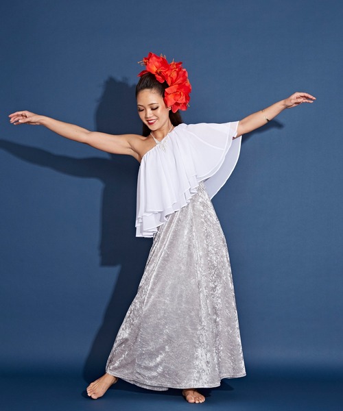 Maunaloa（マウナロア） 「Maunaloa」ダブルシフォンケープ レディース