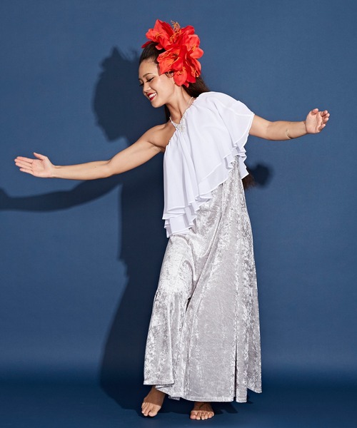 Maunaloa（マウナロア） 「Maunaloa」ダブルシフォンケープ レディース