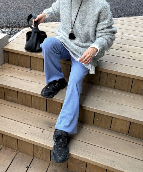 パンツ 「XSサイズあり」リブストレートパンツ レディース : ZOZOTOWN