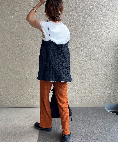 パンツ 「XSサイズあり」リブストレートパンツ レディース : ZOZOTOWN