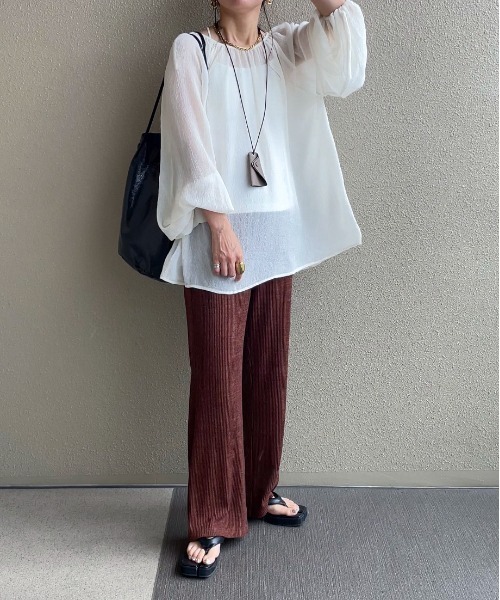 パンツ 「XSサイズあり」リブストレートパンツ レディース : ZOZOTOWN