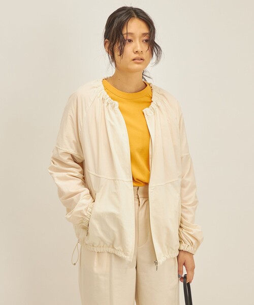 SHIPS ブルゾン アウター 「手洗い可能/撥水加工」ナイロン