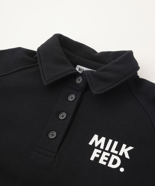 MILKFED. トレーナー スウェット HALF BUTTON SWEATSHIRT