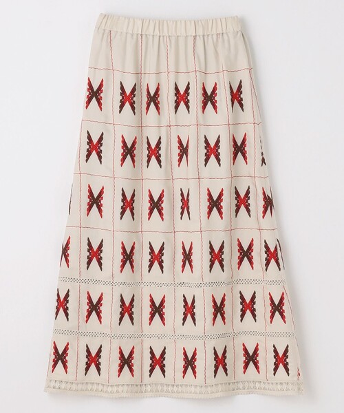 GRACE CONTINENTAL（グレースコンチネンタル） スカート キカ刺繍