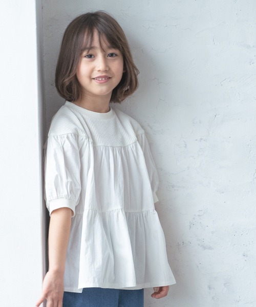 pairmanon tシャツ 「ふんわりワッフル」ガールズティアードボリューム 