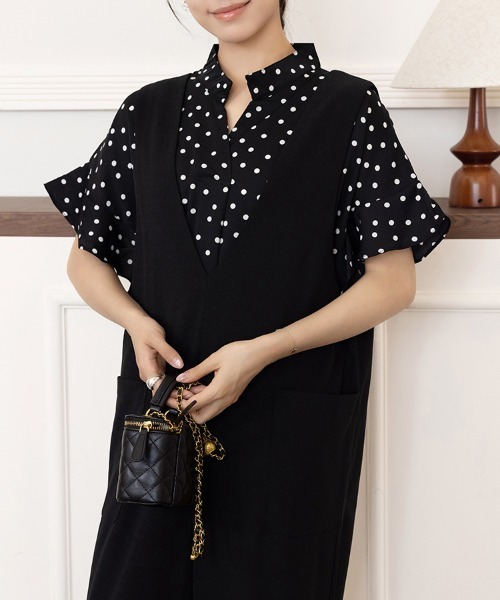 ブラウス シャツ フリル袖ドット柄ブラウス レディース : ZOZOTOWN