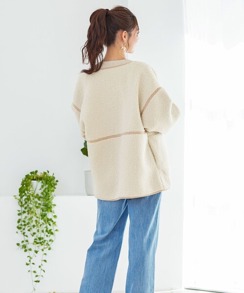 Tiaclasse ムートンコート ボアコート 2wayリバーシブルボア