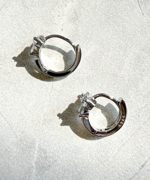 DiamondHearts(ダイヤモンドハーツ) ピアス リボン フープピアス DiamondHearts(ダイヤモンドハーツ) ピアス リボン フープピアス