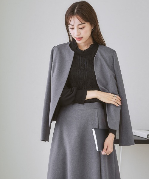 7days Life Styling セットアップ 洗える・ストレッチ ウール調