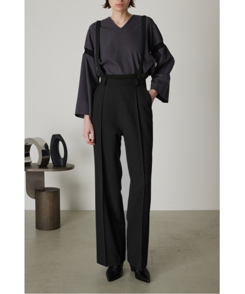 RIM.ARK サロペット オーバーオール Rib waist salopette PT