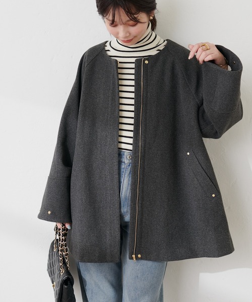 natural couture osonoマルチWAYケープフリルコート : ZOZOTOWN