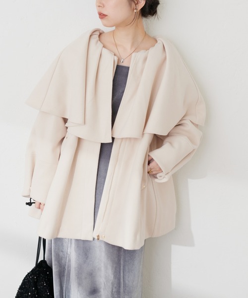 natural couture osonoマルチWAYケープフリルコート : ZOZOTOWN Yahoo
