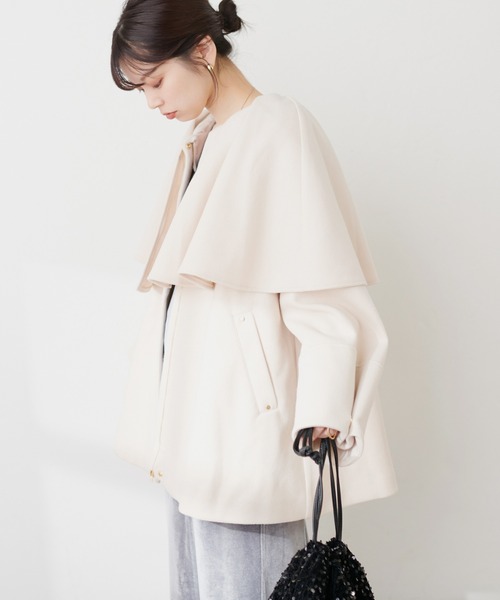 ナチュラルクチュール osonoマルチWAYケープコート natural couture osonoマルチWAYケープフリルコート : ZOZOTOWN