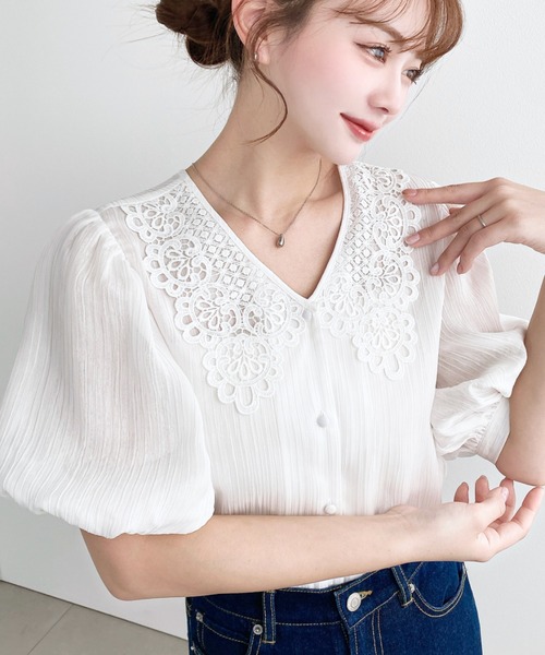 シャツ+ブラウス(半袖+袖なし) MELT THE LADY open corset blouse Open corset blouse melt the lady - メルカリ
