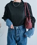tシャツ これ1枚でオシャレ見え。袖 配色 ボ...の詳細画像2