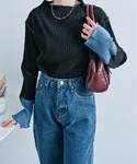tシャツ これ1枚でオシャレ見え。袖 配色 ボ...の詳細画像3