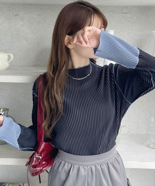 tシャツ 「25AWの新色登場!」 これ1枚でオシャレ見え。袖 配色