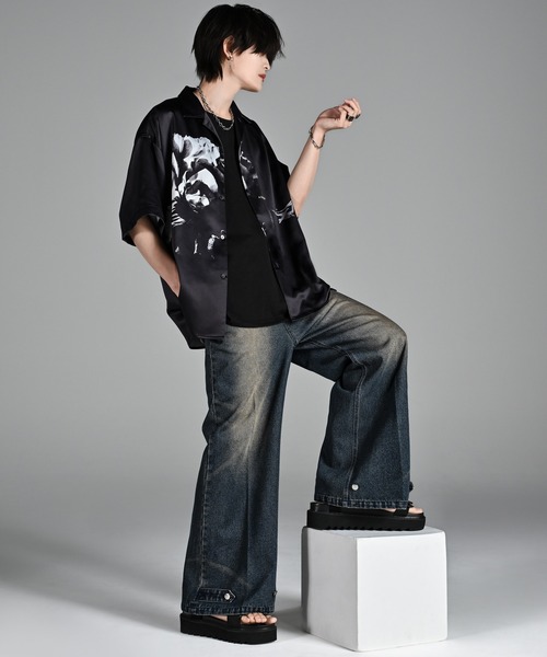 【ADRER】エクストラクオリティワイドフレアパンツ <XS/ブラック系2> extra quality wide flare pants/エクストラクオリティワイド