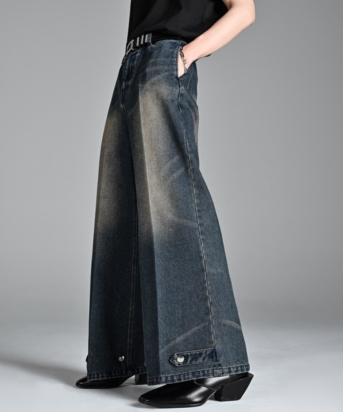 adwens フレアパンツ Lサイズ ADRER パンツ extra quality wide flare pants/エクストラ