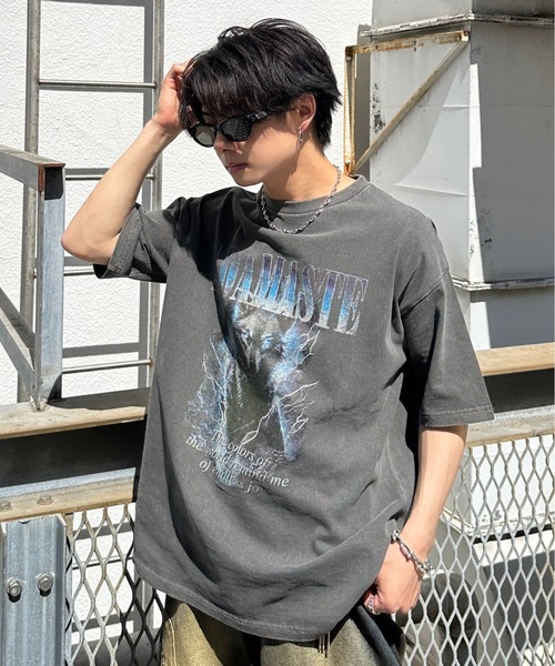 ADAMASTE tシャツ vintage like rock t-shirt - ヴィンテージ