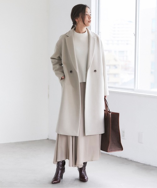 ベージュ チェスター　 ロング　コート　ガリャルダガランテ GALLARDAGALANTE 「GALLARDAGALANTE」 チェスターコート FREE ベージュ