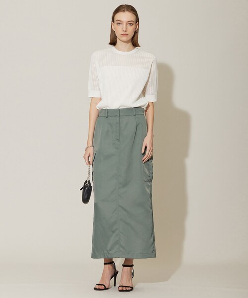 【洗える】 レースニットトップス 洗える】 レースニットトップス （ニット・セーター）｜L size