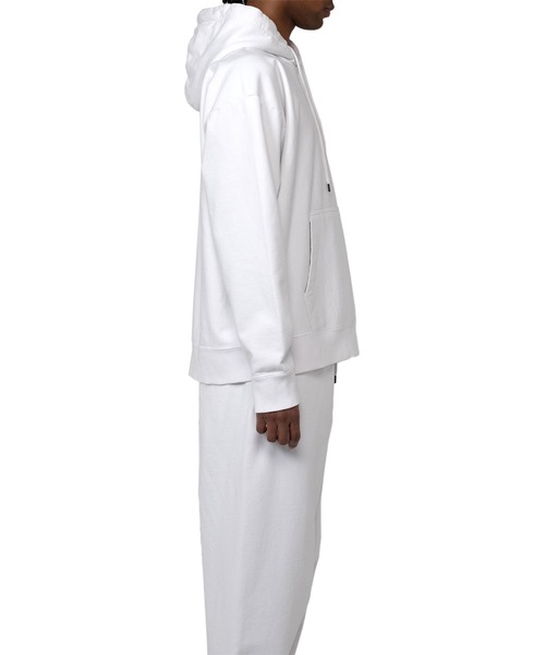 ebure 上質スウェットフーディ ホワイト in・stru（men-tal）. トレーナー スウェット French Terry Hooded