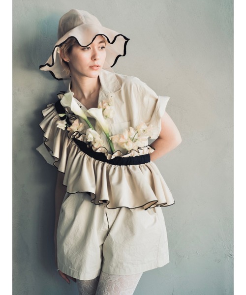 ORIENT MILLINERY 帽子 ハット rosemallow「ローズマロウ」シアーつば