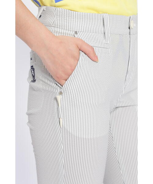 PEARLY GATES ☆ストレッチ有り☆ストライプパンツ 先染オックスストレッチストライプパンツ | PEARLY GATES