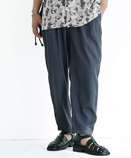 新品未使用 eleventy 32 スラックス SAND チノパン　麻 MinoriTY チノパン 「MinoriTY」さらさら素材きれいめチノパンツ