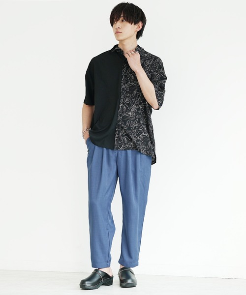 MinoriTY スラックス 「MinoriTY」接触冷感テックリネンテーパード