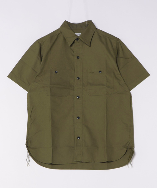 ブラウス シャツ 「HOUSTON」OXFORD WORK SHIRT レディース メンズ HOUSTON ブラウス シャツ 「HOUSTON」OXFORD S/S WORK SHIRT