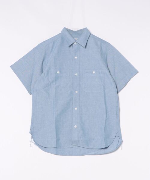 ブラウス シャツ 「HOUSTON」OXFORD WORK SHIRT レディース メンズ HOUSTON ブラウス シャツ 「HOUSTON」OXFORD S/S WORK SHIRT
