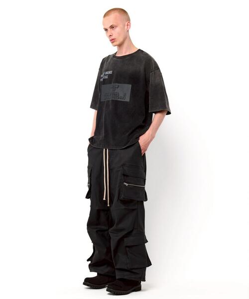 DankeSchon ブラック ワイドジッパーポケットパンツ DankeSchon/ダンケシェーン/PREMIUM TC BLACK ZIP POCKET PANTS