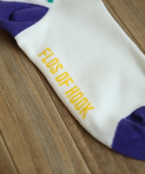♡出品 靴下 HOOK -original- ポップフラワークルーソックス メンズ