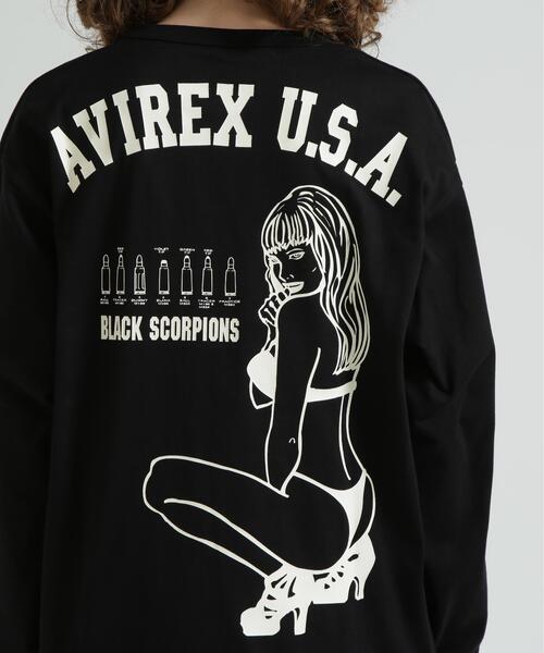 AVIREX（アヴィレックス） tシャツ 「WEB＆DEPOT限定」BLACK SCORPIONS