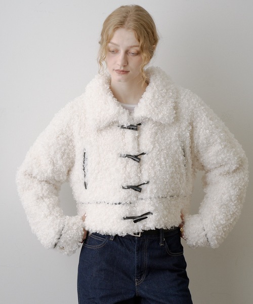 VIOLETTA（ヴィオレッタ） コート アウター ボアショートコート