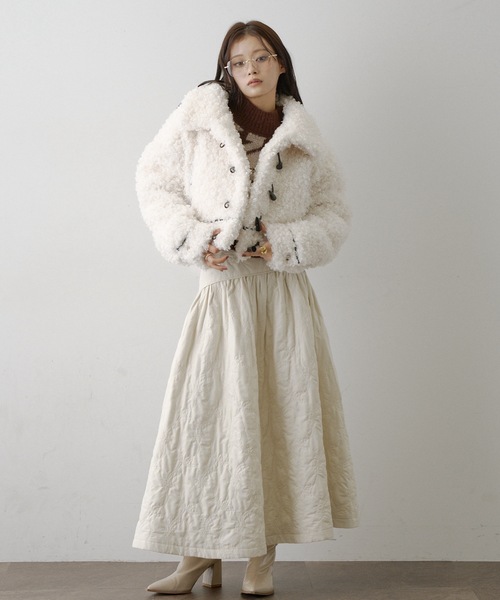 VIOLETTA（ヴィオレッタ） コート アウター ボアショートコート