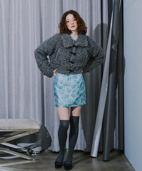 VIOLETTA（ヴィオレッタ） コート アウター ボアショートコート