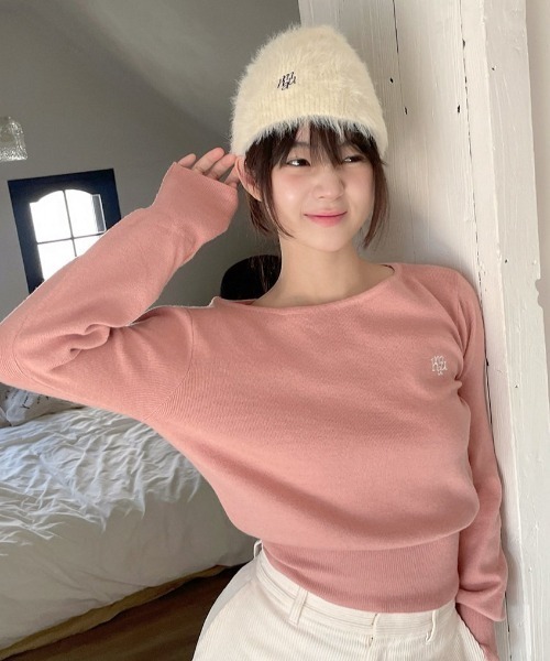 美品✨ERD ニットセーター ベージュ Mサイズ BEAMS（ビームス）7ゲージ フェード クルーネック ニット（トップス