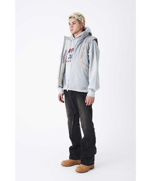 SUPPLIER ダウンベスト ベスト ダウン｜Studs Puffer Vest