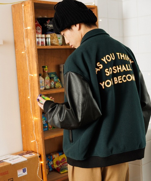 niko and… ブルゾン アウター メルトンモチーフロゴブルゾン2