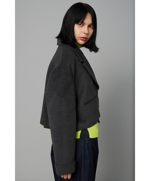 HeRIN.CYE コート アウター Bi color asymmetry jacket バイ