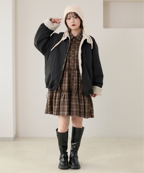 Quolt アウター　リバーシブル kutir（クティール） ブルゾン アウター 「2サイズ展開」リバーシブル