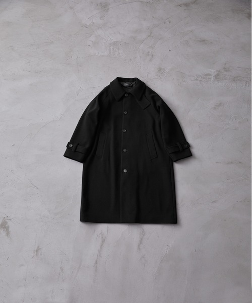 ジャケット・アウター CLEL Tech Melton Soutien Collar Coat L CLEL】Tech Melton Loose Soutien Collar Coat/テックメルトン
