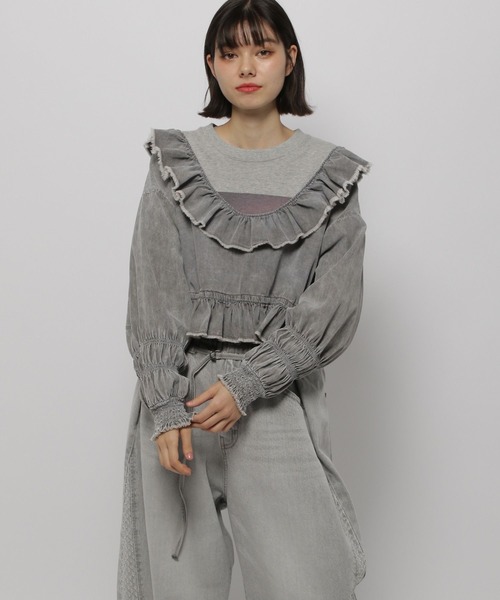niko and… ブラウス シャツ 「NKJ 2025SS」FRILL BOLERO BLOUSE