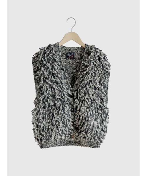 FIKA. ベスト ジレ Loop yarn knit vest レディース : ZOZOTOWN